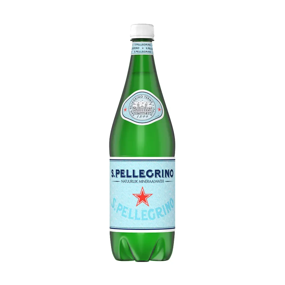 S.Pellegrino carbogazoasă - Natural Mineral Water 1 l x 6 buc, sticle PET