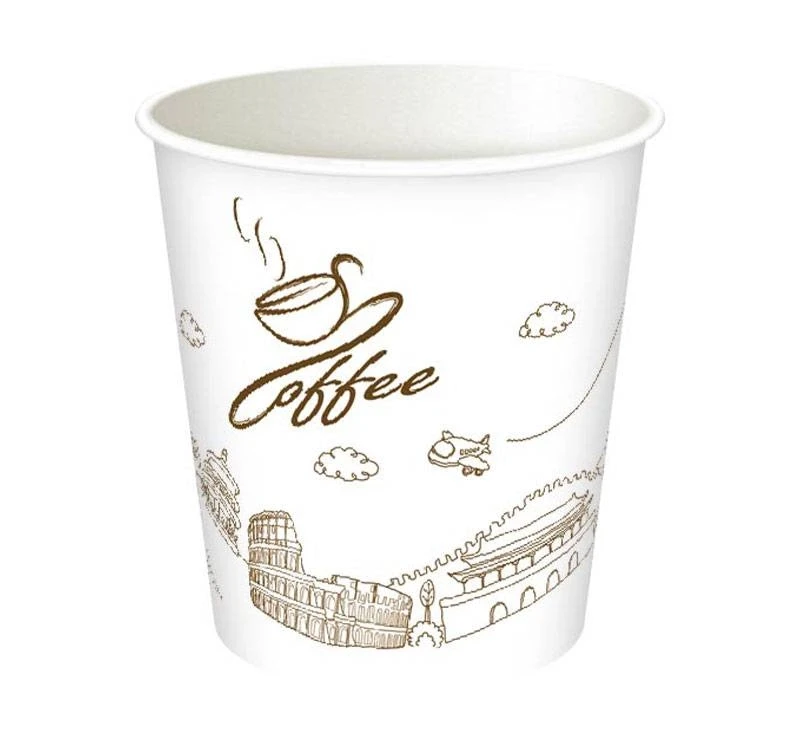 Pahare de hârtie pentru cafea 166 ml, 50 de bc