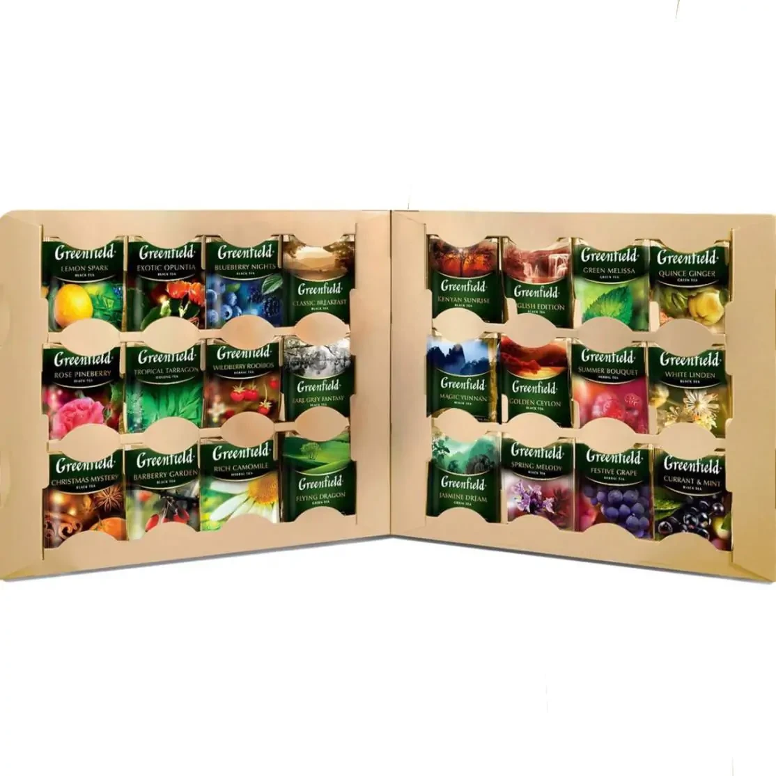 Ceai GreenField Set Premium Collection, 96 plicuri