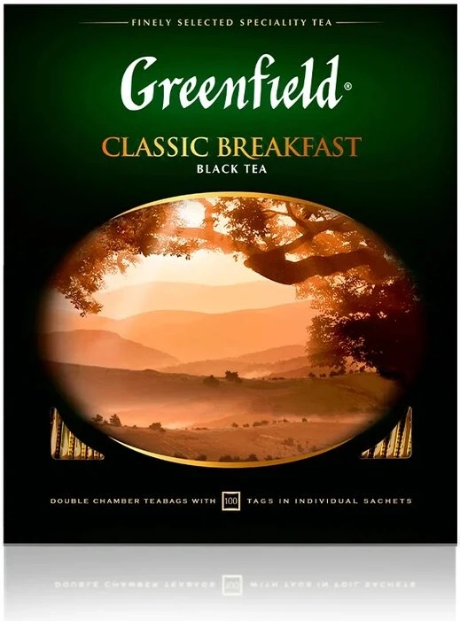 Ceai Greenfield Classic Breakfast, 100 plicuri