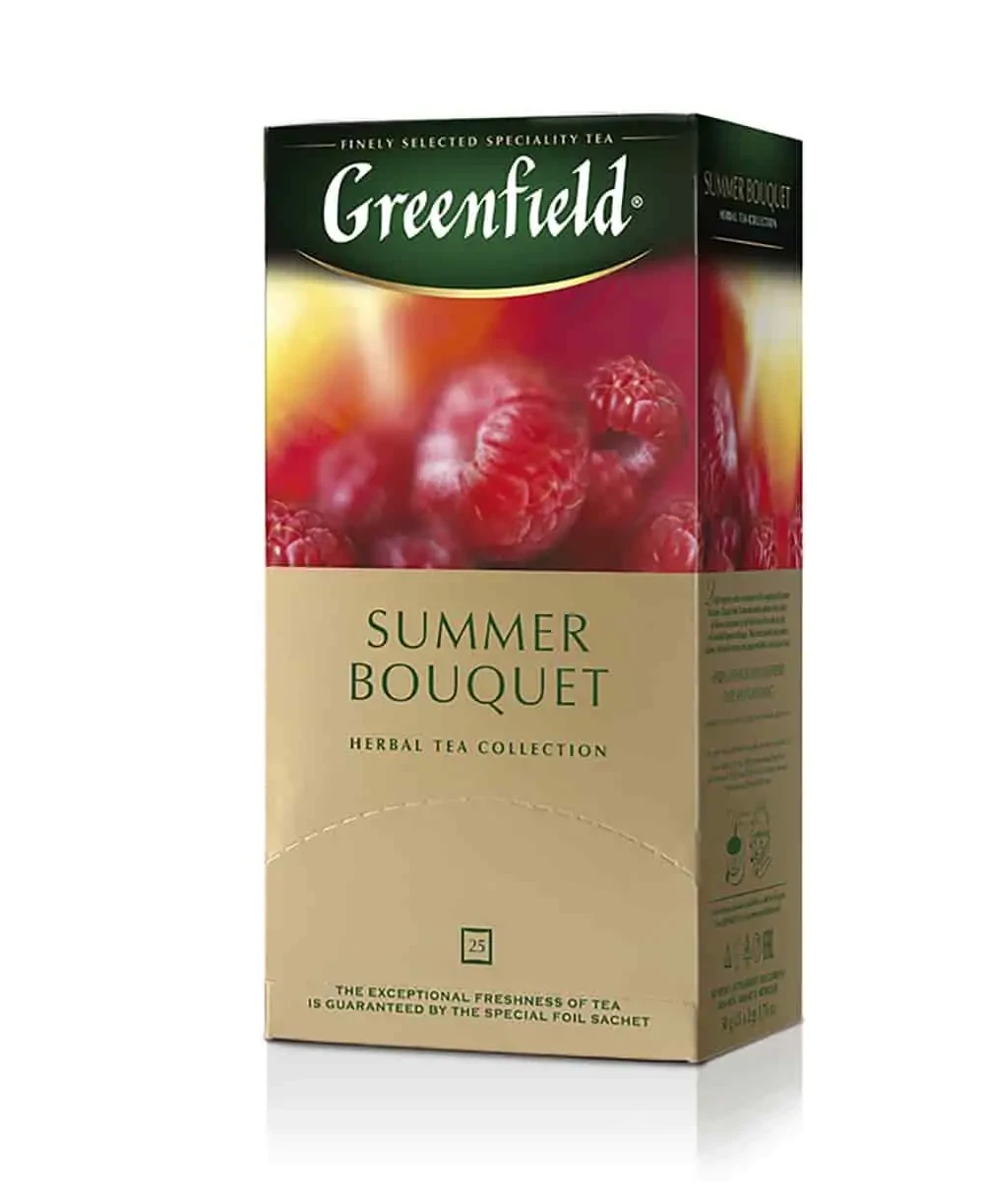 Ceai Greenfield Summer Bouquet, 25 pliculețe