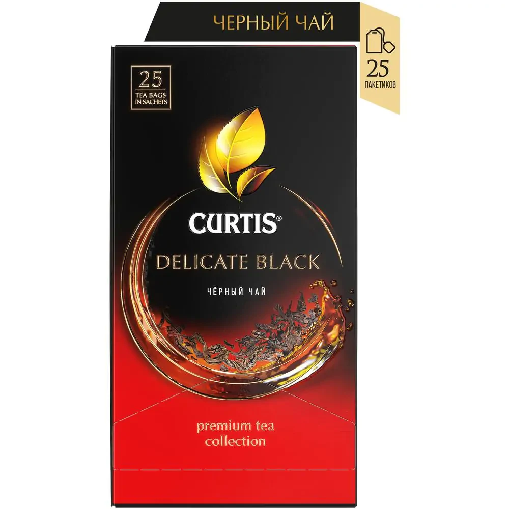 Ceai Curtis Delicate Black, 25 pliculețe