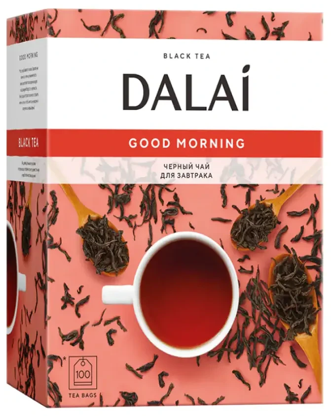 Ceai Dalai Good Morning, 100 pliculețe