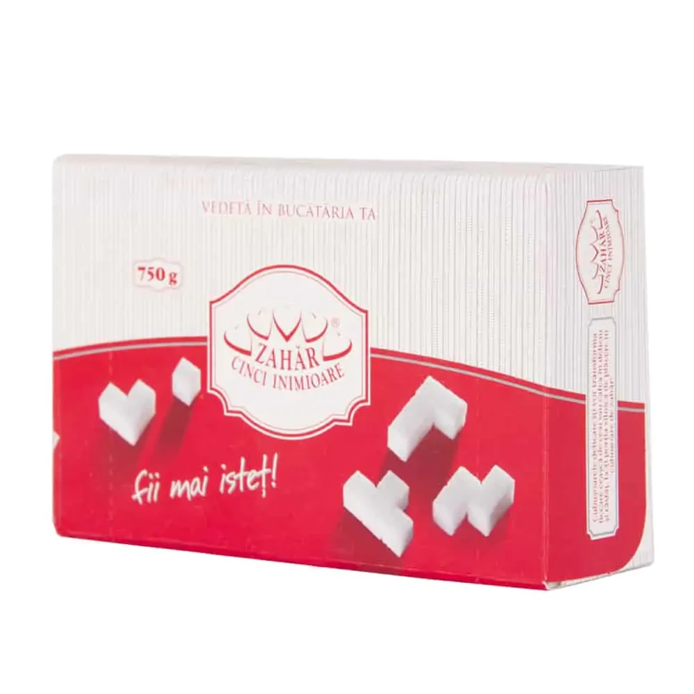 Zahăr Cinci Inimioare cuburi 750 g 