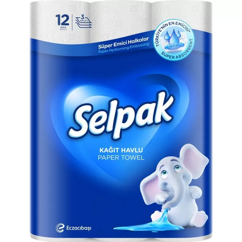 Prosoape de hârtie Selpak 12 role