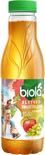 Nectar Biola Măr și Struguri 0,5 l