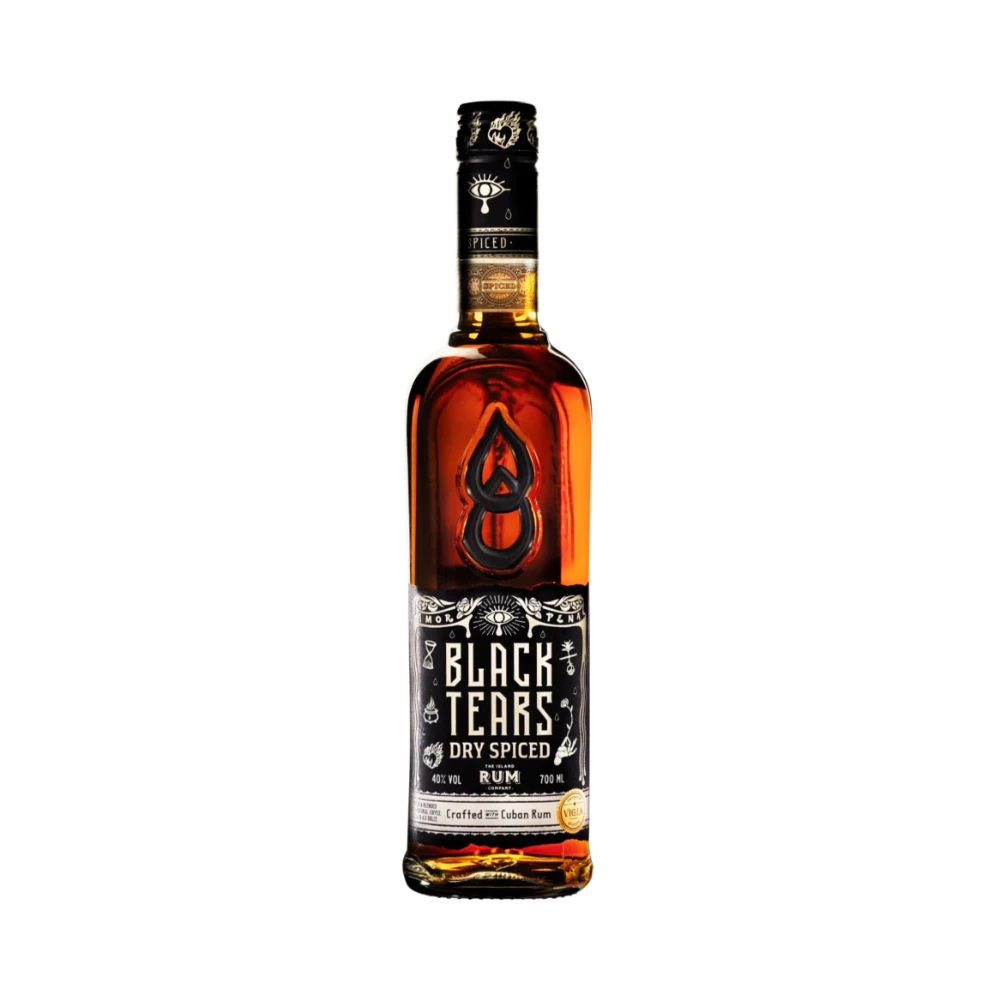 Black Tears Cuban Dry Spiced Rum 40% — Rom cubanez uscat și condimentat