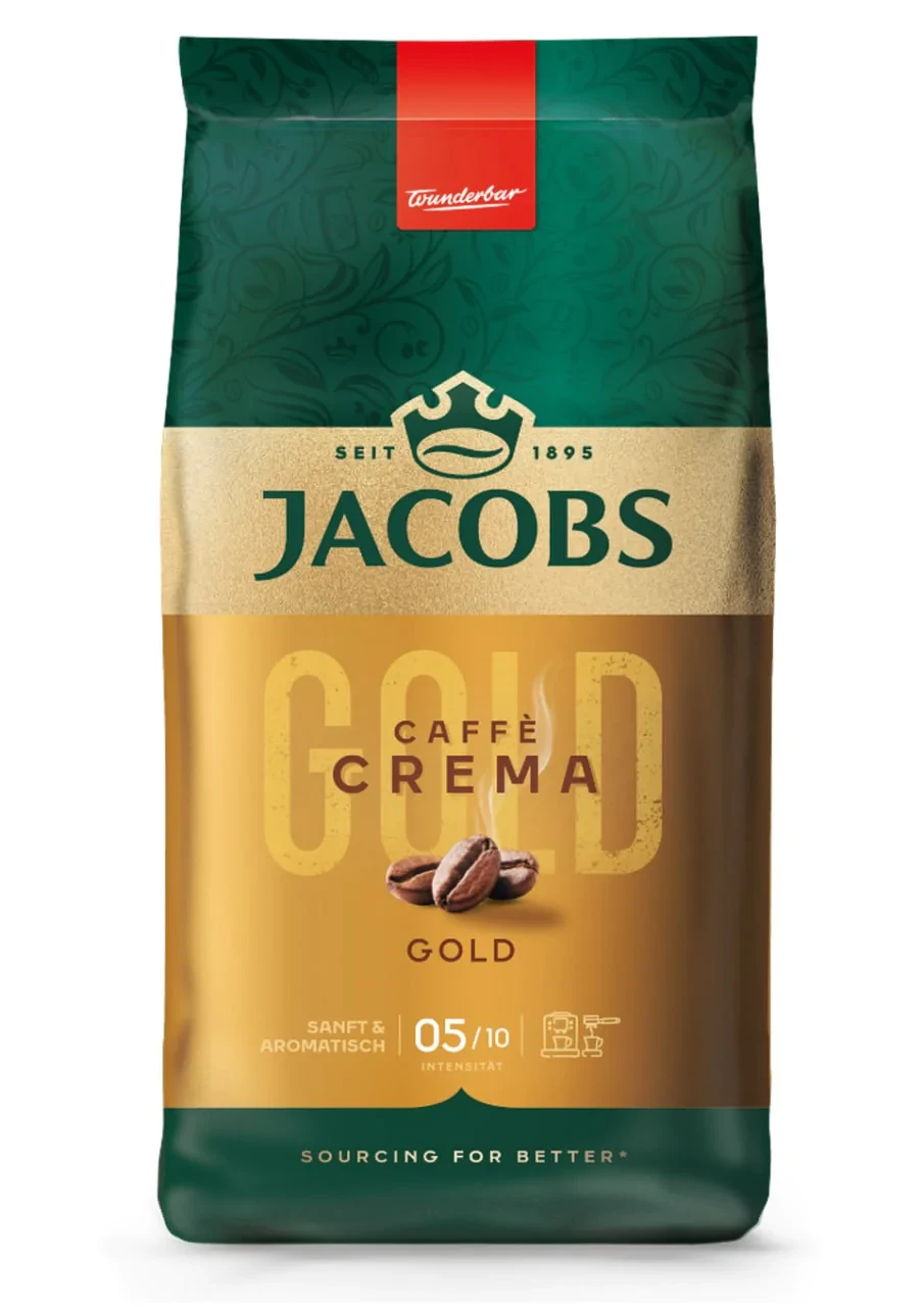 Cafea Jacobs Crema Gold boabe 1000 g