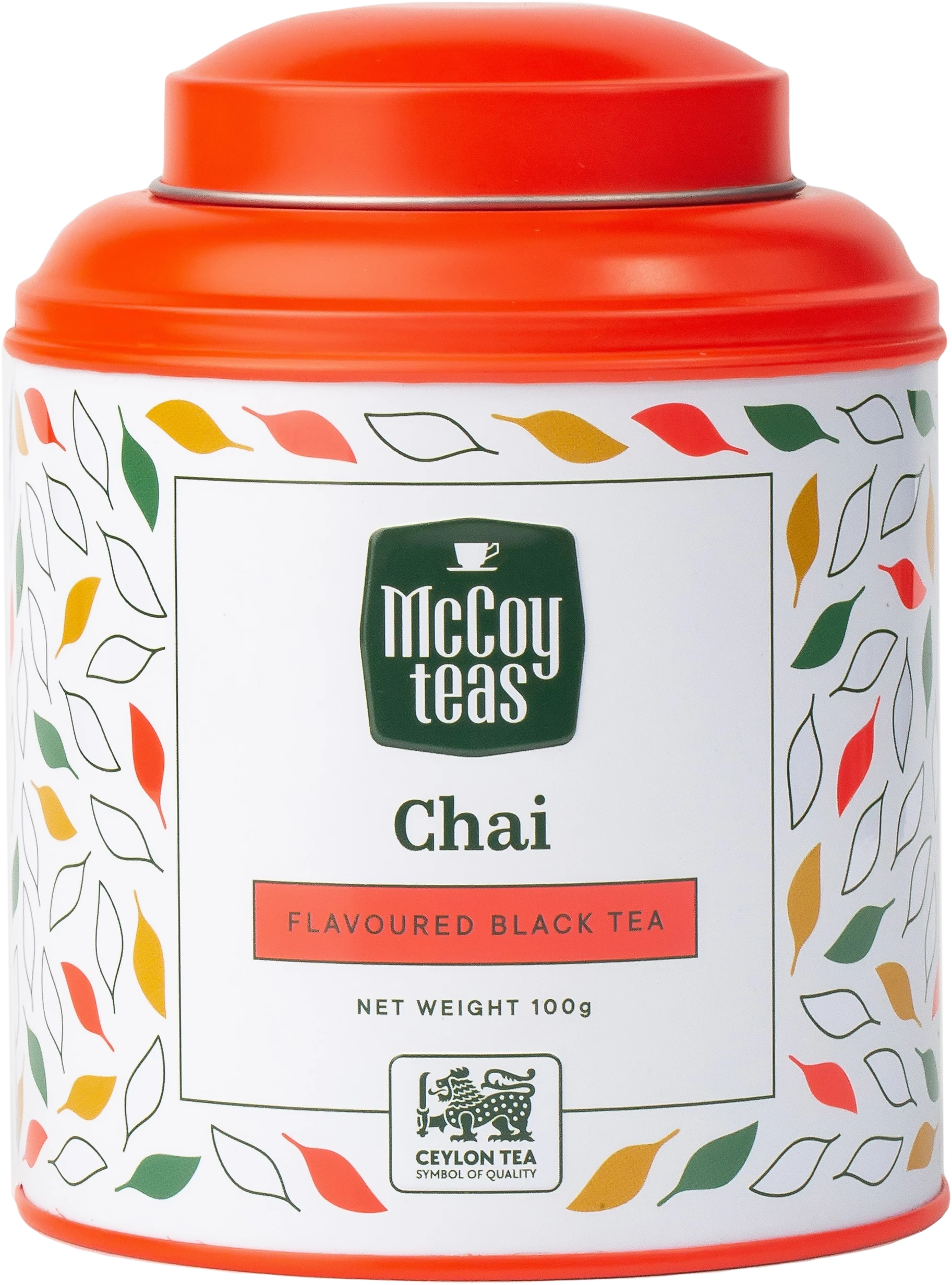 Ceai McCoy Chai, 100g cutie de metal