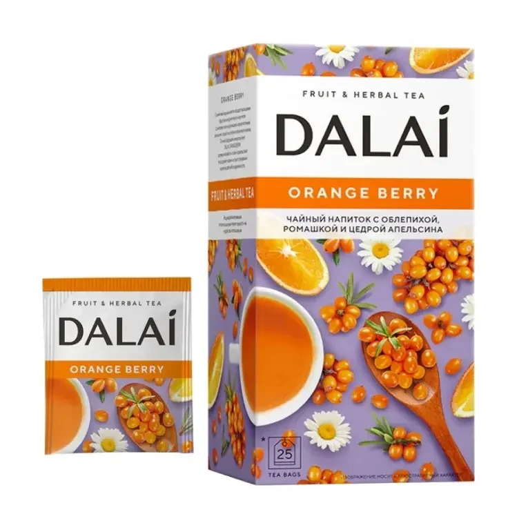Ceai Dalai Orange Berry 25 pliculețe